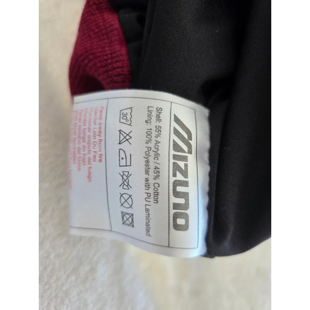 Mizuno Performance Wear V Neck‎ Sweater Vest Men's Large Burgundy Golf Casual